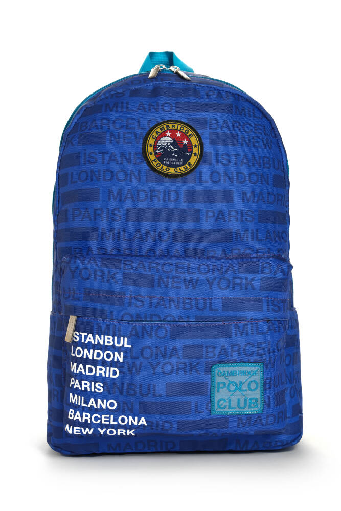 Cambridge Polo Club Cities II Ön Cepli Unisex Sırt Çantası Lacivert Lacivert