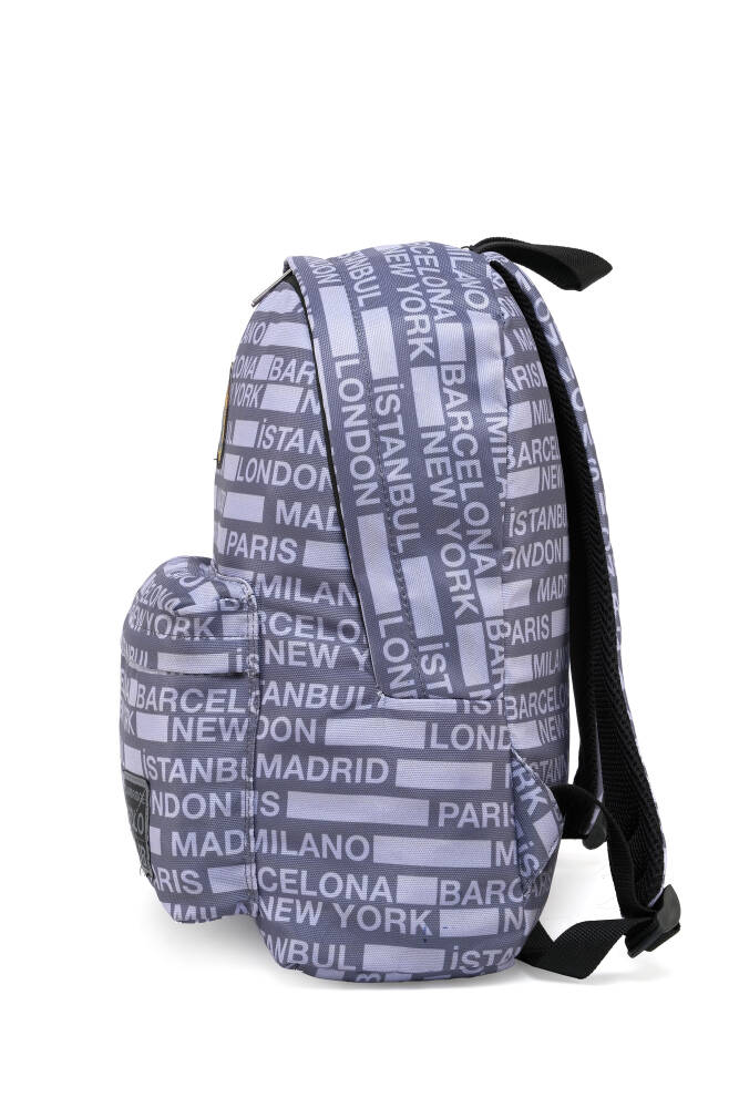 Cambridge Polo Club Cities II Ön Cepli Unisex Sırt Çantası GRİ GRİ