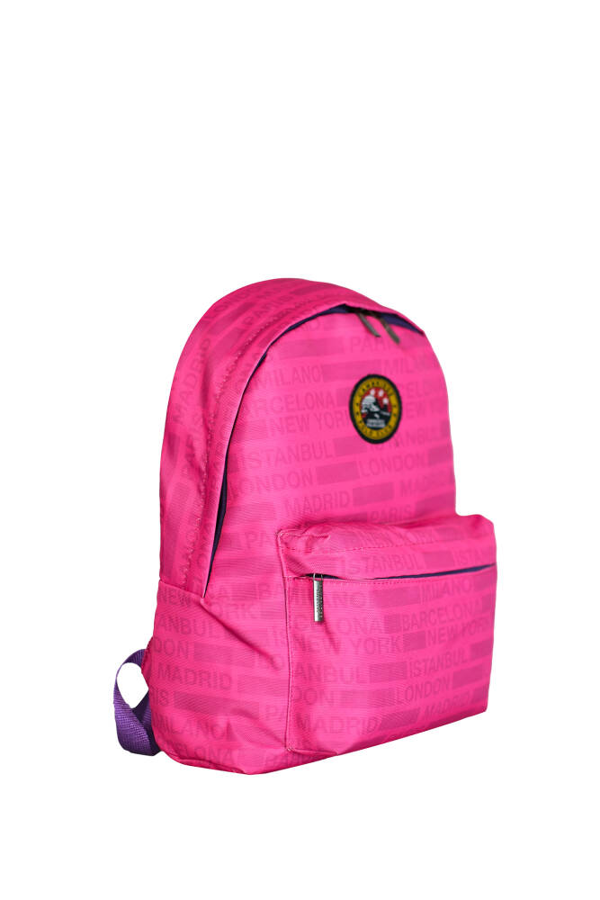 Cambridge Polo Club Cities II Ön Cepli Unisex Sırt Çantası Pembe Pembe