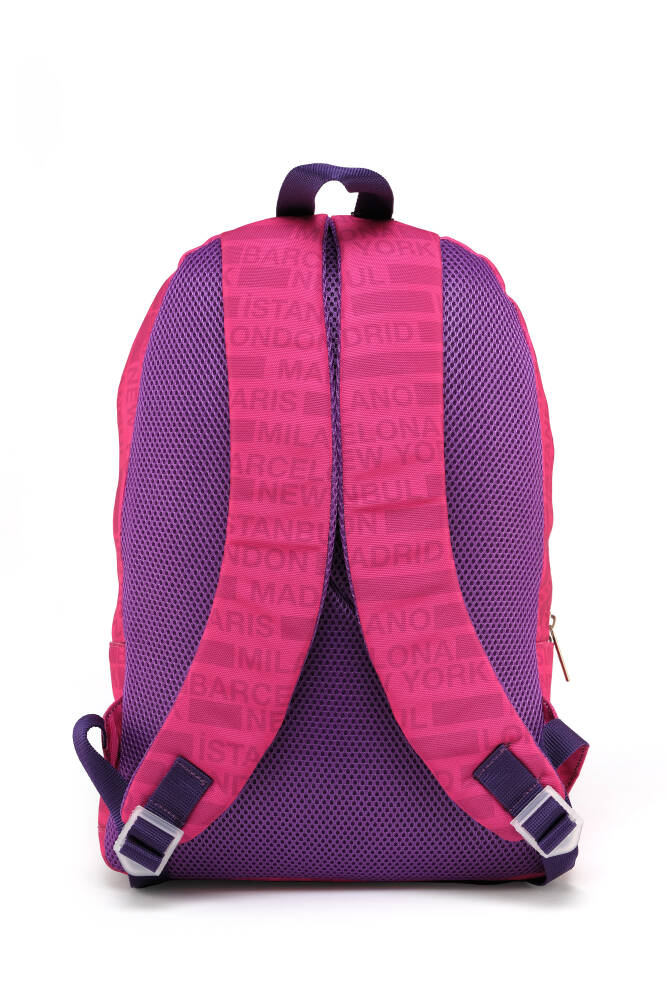 Cambridge Polo Club Cities Ön Bölmeli Unisex Sırt Çantası Pembe Pembe