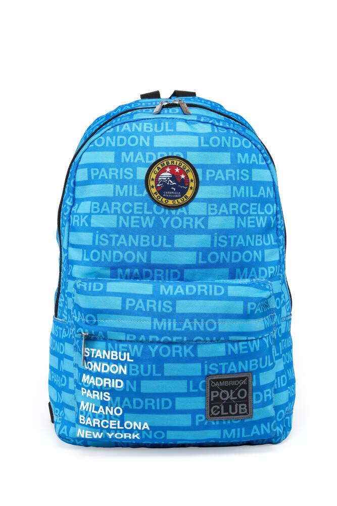 Cambridge Polo Club Cities Ön Bölmeli Unisex Sırt Çantası TURKUAZ TURKUAZ