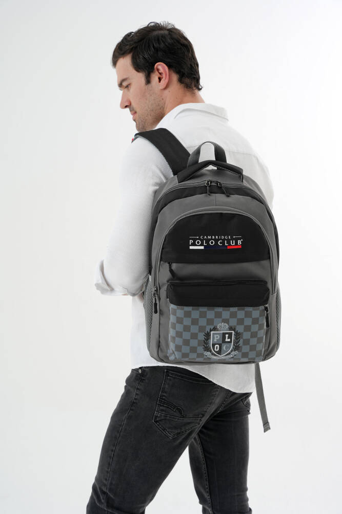 Cambridge Polo Club Çok Amaçlı Unisex Sırt Çantası GRİ GRİ