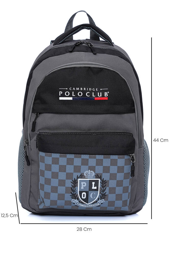 Cambridge Polo Club Çok Amaçlı Unisex Sırt Çantası GRİ GRİ