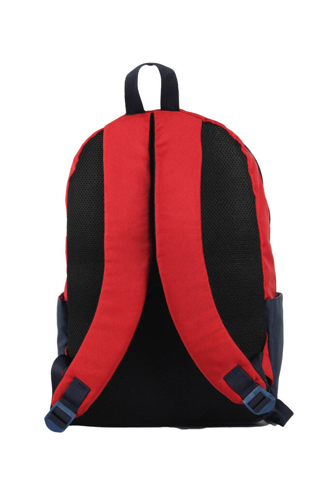 Cambridge Polo Club Preppy Tek Ana Bölmeli Unisex Sırt Çantası Kırmızı Kırmızı