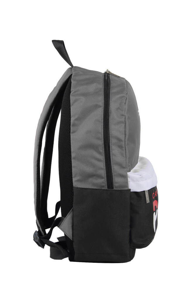 Cambridge Polo Club Preppy Tek Ana Bölmeli Unisex Sırt Çantası GRİ GRİ