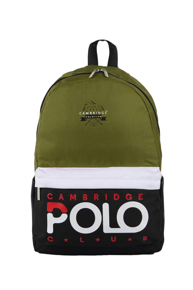 Cambridge Polo Club Preppy Tek Ana Bölmeli Unisex Sırt Çantası HAKİ HAKİ