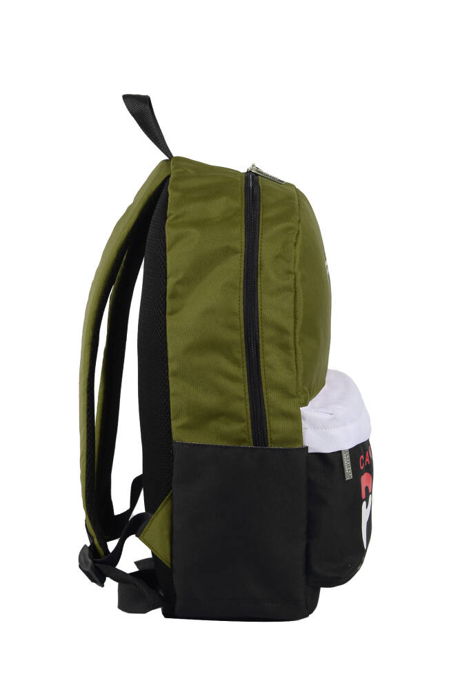 Cambridge Polo Club Preppy Tek Ana Bölmeli Unisex Sırt Çantası HAKİ HAKİ