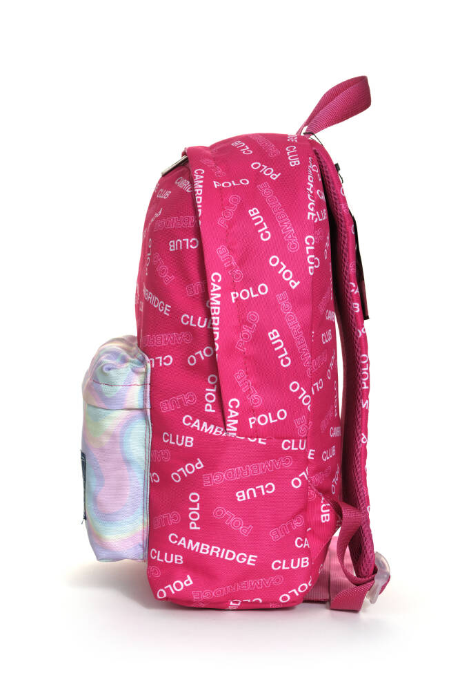 Cambridge Polo Club Rococo Ön Bölmeli Unisex Çocuk İlkokul Çantası Pembe Pembe