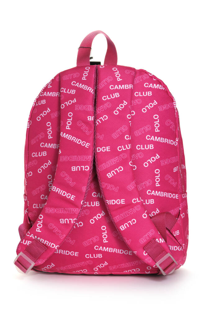 Cambridge Polo Club Rococo Ön Bölmeli Unisex Çocuk İlkokul Çantası Pembe Pembe