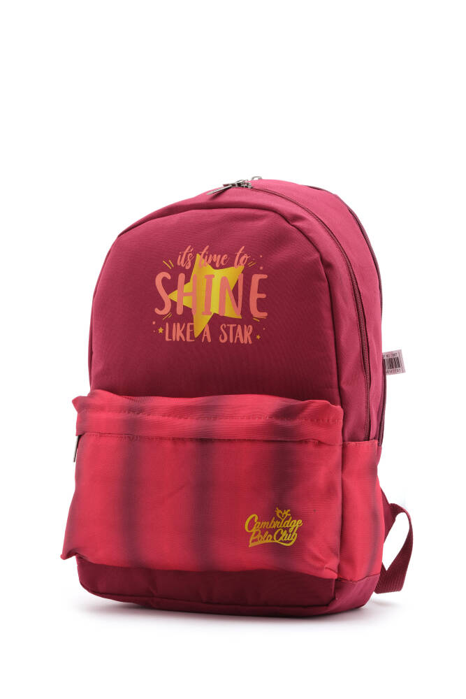 Cambridge Polo Club Star Çift Ana Bölmeli Unisex Çocuk İlkokul Çantası BORDO BORDO
