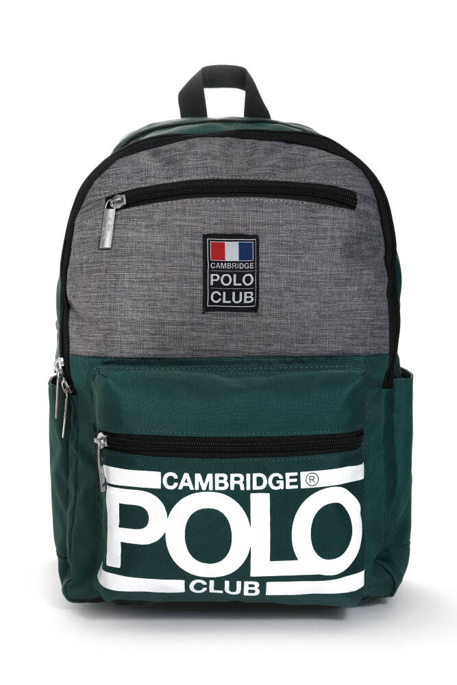Cambridge Polo Club Street Style Dört Bölmeli Unisex Sırt Çantası YEŞİL YEŞİL