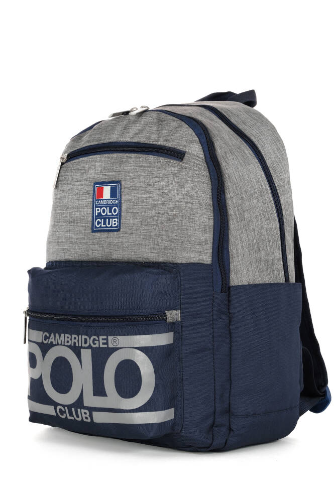 Cambridge Polo Club Street Style Dört Bölmeli Unisex Sırt Çantası Lacivert Lacivert