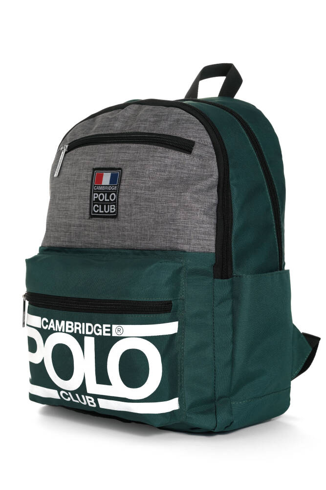 Cambridge Polo Club Street Style Dört Bölmeli Unisex Sırt Çantası YEŞİL YEŞİL