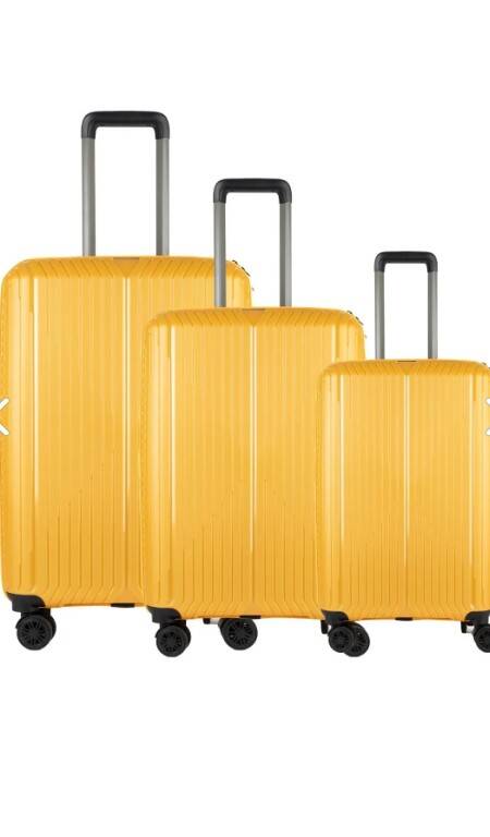 Tgn Pp Kırılmaz Valiz Seti 4TN728 Yellow Yellow