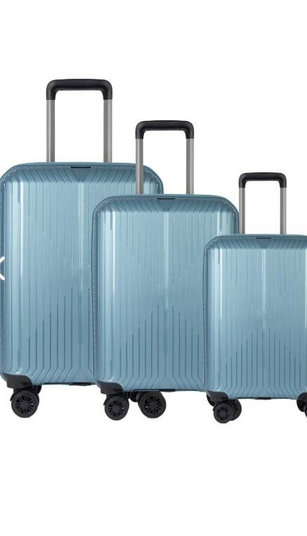 Tgn Pp Kırılmaz Valiz Seti 4TN728 Stone Blue Stone Blue